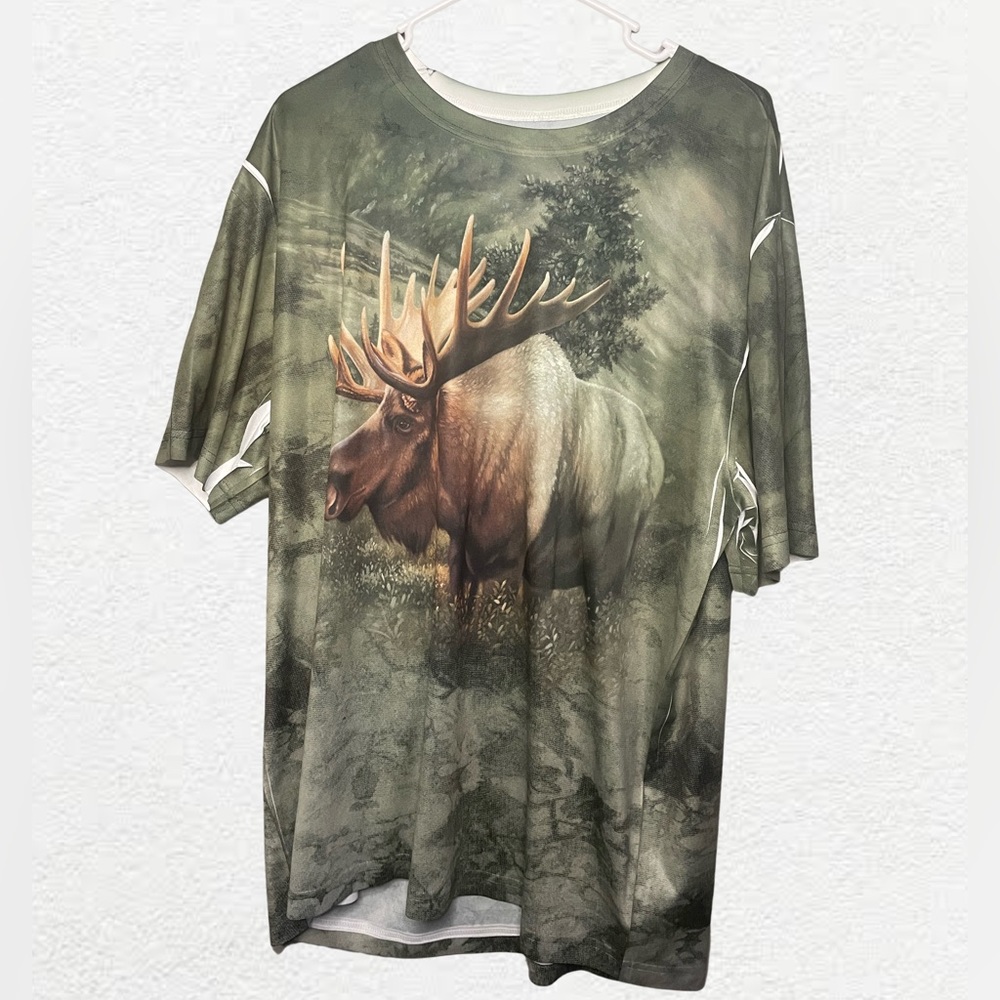 🆕 All Over Print Moose Shirt